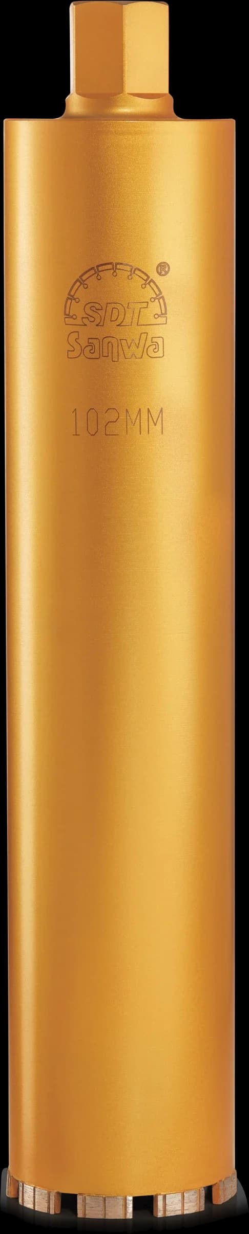 Sanwa 102 mm diamond core bit for dry drilling